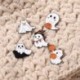 Fém színe: XZ3815 - Ghost Bross Ghost Cat bross Halloween Ghost Grave Ruházat Kiegészítők Hátizsák Bross Jelvény