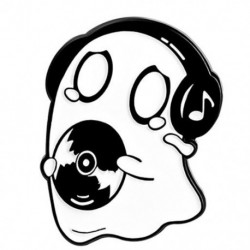 Fém színe: XZ3816 - Ghost Bross Ghost Cat bross Halloween Ghost Grave Ruházat Kiegészítők Hátizsák Bross Jelvény