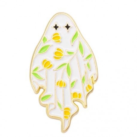 Fém színe: XZ6775 - Ghost Bross Ghost Cat bross Halloween Ghost Grave Ruházat Kiegészítők Hátizsák Bross Jelvény