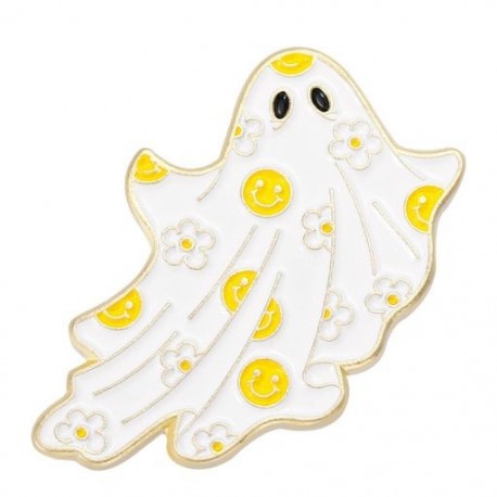 Fém színe: XZ6776 - Ghost Bross Ghost Cat bross Halloween Ghost Grave Ruházat Kiegészítők Hátizsák Bross Jelvény
