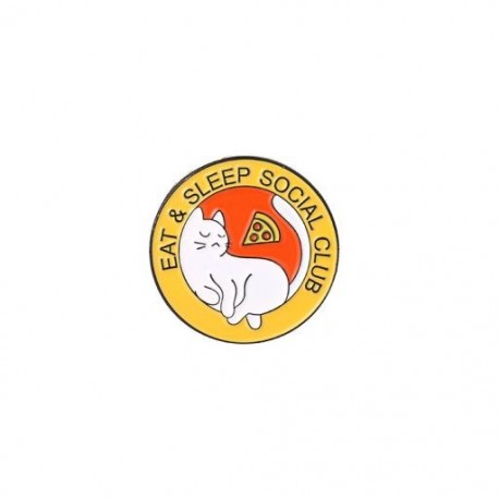 Fém színe: XZ4142 - Cats Club Zománc Pin Cat Planet Moon Cafe Mancs Jelvény Egyedi cica Bross Féktűs Farmer ing Táska