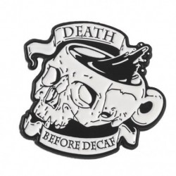 Fém színe: XZ5963 - Fekete Humor Zománc Pins Egyedi Boo Ghost Idézetek Brossok Azt hiszem, meghaltam MOST OKÉL FÜGGŐZET
