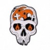 Fém színe: XZ6812 - Punk stílusú bross koponya rózsa szív fibula Halloween macskafej iránytű varázsló sapka fekete