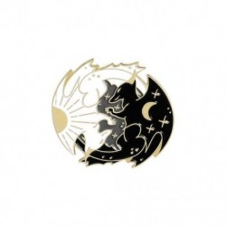 Fém színe: XZ3323 - Éjjel-nappali zománctűk Egyedi Sun Moon Fox Koi Nyúl denevér Farkas brosstáska Ruhák Féktűs