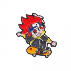 Fém színe: XZ5730 - SK8 the Infinity Enamel Pin Egyedi SK∞ Chibi REKI Langa MIYA Cherry Joe Bross Lapel Jelvény Rajzfilm