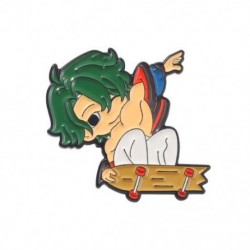 Fém színe: XZ5734 - SK8 the Infinity Enamel Pin Egyedi SK∞ Chibi REKI Langa MIYA Cherry Joe Bross Lapel Jelvény Rajzfilm