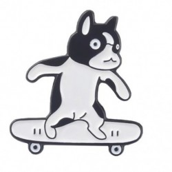 Fém színe: XZ5600 - Shiba Inu bross macska bross kutya melltű kutya gördeszka melltű macska gördeszka melltű pár bross