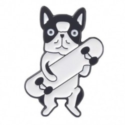 Fém színe: XZ5604 - Shiba Inu bross macska melltű kutya melltű kutya gördeszka melltű macska gördeszka bross pár bross
