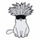 Fém színe: XZ6437 - Gojo Satoru Cats Zománc Pin Kawaii Anime Role Szemmaszk Aranyos Manga Bross Jelvény Jujutsu Kaisen Anime