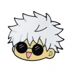 Fém színe: XZ6438 - Gojo Satoru Cats Zománc Pin Kawaii Anime Role Szemmaszk Aranyos Manga Bross Jelvény Jujutsu Kaisen Anime