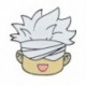 Fém színe: XZ6439 - Gojo Satoru Cats Zománc Pin Kawaii Anime Role Szemmaszk Aranyos Manga Bross Jelvény Jujutsu Kaisen Anime