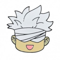 Fém színe: XZ6439 - Gojo Satoru Cats Zománc Pin Kawaii Anime Role Szemmaszk Aranyos Manga Bross Jelvény Jujutsu Kaisen Anime