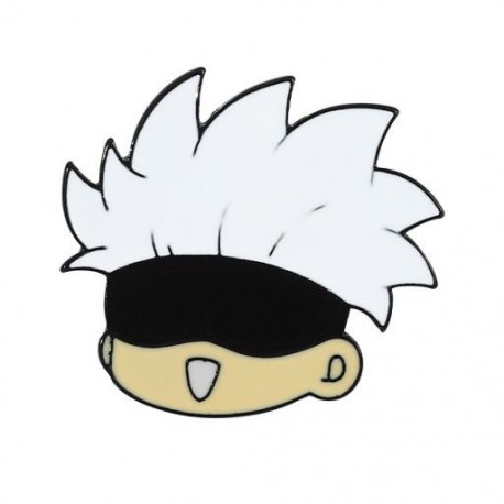 Fém színe: XZ6440 - Gojo Satoru Cats Zománc Pin Kawaii Anime Role Szemmaszk Aranyos Manga Bross Jelvény Jujutsu Kaisen Anime