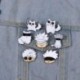Fém színe: XZ6440 - Gojo Satoru Cats Zománc Pin Kawaii Anime Role Szemmaszk Aranyos Manga Bross Jelvény Jujutsu Kaisen Anime