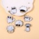Fém színe: XZ6440 - Gojo Satoru Cats Zománc Pin Kawaii Anime Role Szemmaszk Aranyos Manga Bross Jelvény Jujutsu Kaisen Anime