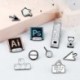 Fém színe: XZ1702 - Klasszikus pixel kurzorok bross Photoshop eszköztár pinek AI idézetek zománc homokóra számítógép