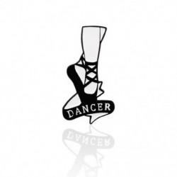 Fém színe: CC210 - Aranyos fekete-fehér nyúl TÁNCOS Zománctű gyakorlat Jóga Nyúl Balett-táncos Bross Cseppjelvény