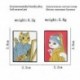 Fém színe: CC115 - Divat macska olajfestmény zománctű macska Van Gogh, lány gyöngy fülbevalóval Művészet Állat Bross