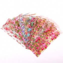 Szín: 10db-3 - 100x4cm körömfólia lakk matricák keverék rózsa virág transzfer fólia köröm matrica csúszkák