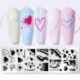 Szín: NICOLE DIARY-S23 - NICOLE NAPLÓ Heartbeat körömbélyegző lemezek Sweet Heart Lips Nyomtatás Stencil Manicuring Art