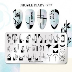 Szín: NICOLE NAPLÓ-237 - NICOLE NAPLÓ Valentin nap bélyegző lemezek szív szerelem design nyomdai stencil rozsdamentes