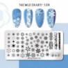 Szín: NICOLE NAPLÓ-120 - NICOLE NAPLÓ Boldog karácsonyt körömbélyegző lemezek Mikulás Hózokni Design Bélyegzés