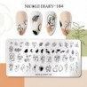 Szín: NICOLE NAPLÓ-184 - NICOLE NAPLÓ Boldog karácsonyt körömbélyegző lemezek Mikulás Hózokni Design Bélyegzés