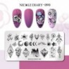 Szín: NICOLE DIARY-90 - NICOLE NAPLÓ Boldog karácsonyt körömbélyegző lemezek Mikulás Hózokni Design Bélyegzés