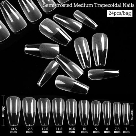 Szín: A03 - Gel Nails Extension System Hamis körömnyomás a teljes burkolaton Faragva tiszta matt műköröm tippek Gyors