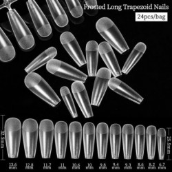 Szín: A05 - Gel Nails Extension System Hamis körömnyomó teljes fedőre Sculpted Clear Matte műköröm tippek Gyors építő