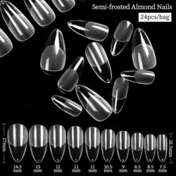 Szín: A07 - Gel Nails Extension System Hamis körömnyomás a teljes burkolaton Faragva tiszta matt műköröm tippek Gyors