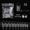 Szín: C02 - Gel Nails Extension System Hamis körömnyomó teljes fedőre Sculpted Clear Matte műköröm tippek Gyors építő