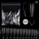 Szín: B05 - Gel Nails Extension System Hamis körömnyomó teljes fedőre Sculpted Clear Matte műköröm tippek Gyors építő