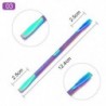 Szín: Minta-D003 - Rose Gold kétvégű, rozsdamentes acél kutikula nyomófej Dead Skin Push eltávolító pedikűrhöz