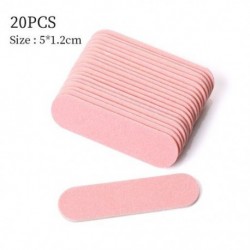 Szín: Pink Szett 20db - 10/20/50/100db Mini kétoldalas 180/240 szemcseméretű körömreszelő csiszoló puffer polírozás