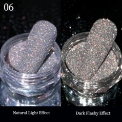Szín: Diamonds-A6 - Köröm Kristályok Strasszos Púder Szuper fényes Fényvisszaverő Csillogó Pigment Por Holografikus