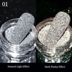 Szín: Diamonds-B1 - Köröm Kristályok Strasszos Púder Szuper fényes Fényvisszaverő Csillogó Pigment Por Holografikus