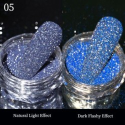 Szín: Diamonds-B5 - Köröm Kristályok Strasszos Púder Szuper fényes Fényvisszaverő Csillogó Pigment Por Holografikus