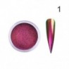 Szín: A1 - Chameleon Mirror Körömpor Csillogó Dekoráció Gél Lakk Nail Art Por Metál Fém Lakk Króm Pigment Vakító