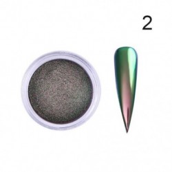 Szín: A2 - Chameleon Mirror körömpor csillogó dekoráció gél lakk körömdísz por fémes fémlakk króm pigment vakító