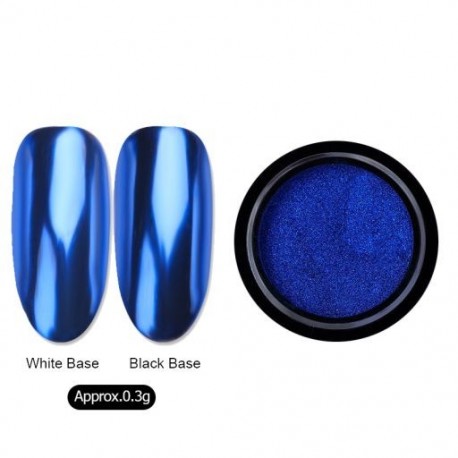 Szín: B1 - Chameleon Mirror Körömpor Csillogó Dekoráció Gél Lakk Nail Art Por Metál Fém Lakk Króm Pigment Vakító