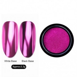 Szín: B2 - Chameleon Mirror Körömpor Csillogó Dekoráció Gél Lakk Nail Art Por Metál Fém Lakk Króm Pigment Vakító