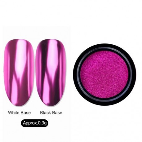 Szín: B2 - Chameleon Mirror Körömpor Csillogó Dekoráció Gél Lakk Nail Art Por Metál Fém Lakk Króm Pigment Vakító
