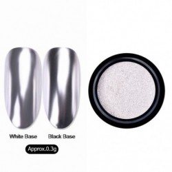 Szín: B10 - Chameleon Mirror Körömpor Csillogó Dekoráció Gél Lakk Nail Art Por Metál Fém Lakk Króm Pigment Vakító