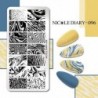 Szín: NICOLE NAPLÓ-96 - NICOLE NAPLÓ Csíkos vonal Levelek Köröm Bélyegző Lemezek Virág Virág Gravírozás