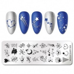 Szín: NICOLE DIARY-S09 - NICOLE NAPLÓ Márvány virágzó bélyegzőlemezek Művészi körömbélyegzés Körömlakk sablonok