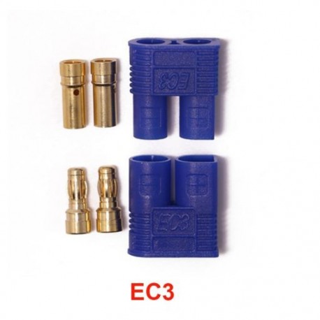 Szín: EC3-100pair - 100 pár Amass EC2 EC3 EC5 apa golyós csatlakozó banánfej dugó 2,0 mm 3,5 mm 5,0 mm RC Lipo