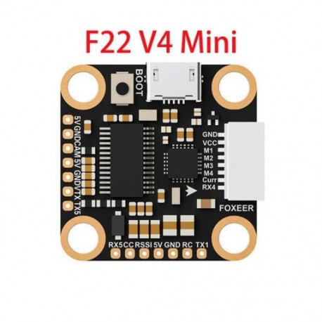 Szín: F722 v4 MINI - Foxeer F722 V4 Pro Mini Micro USB repülésvezérlő 45A 60A 65A BLheli32 4 az 1-ben kefe nélküli ESC