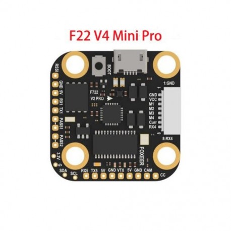 Szín: F722 V4 Pro Mini - Foxeer F722 V4 Pro Mini Micro USB repülésvezérlő 45A 60A 65A BLheli32 4 az 1-ben kefe nélküli
