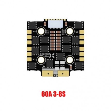 Szín: 60A ESC - Foxeer F722 V4 Pro Mini Micro USB repülésvezérlő 45A 60A 65A BLheli32 4 az 1-ben kefe nélküli ESC